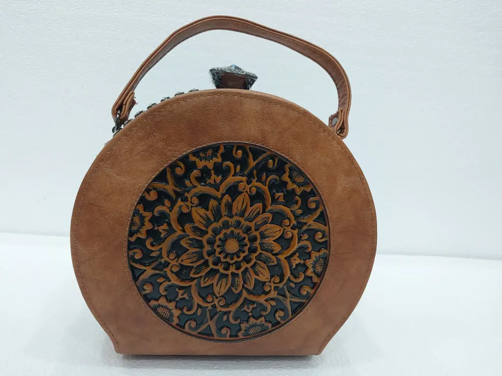Dholki style Clutch or cross body bag