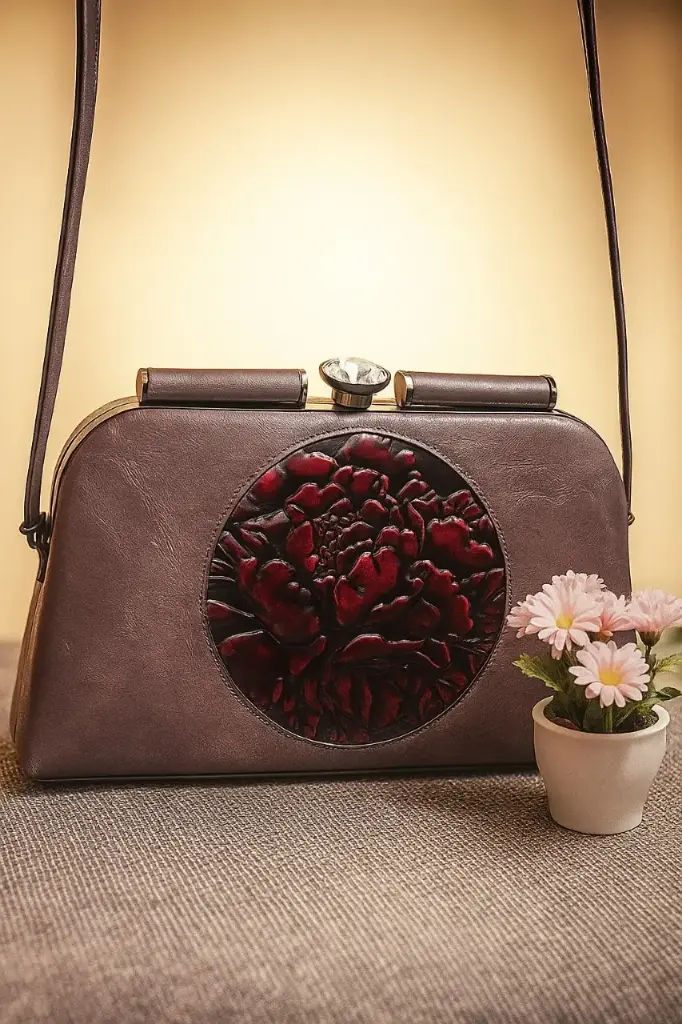 Sling and clutch Rectangular purse