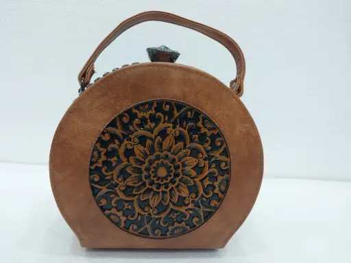 Dholki style Clutch or cross body bag